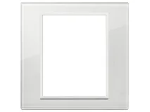 VIMAR Vimar 21668.87 Placca 8M bianco totale diamante