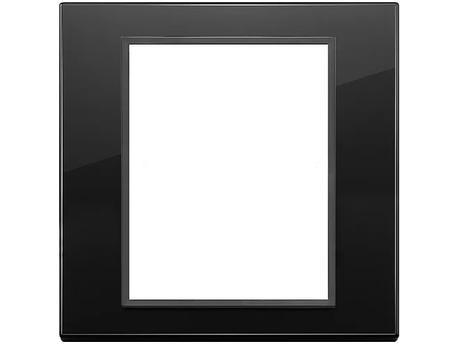 VIMAR Vimar 21668.88 Placca 8M nero totale diamante