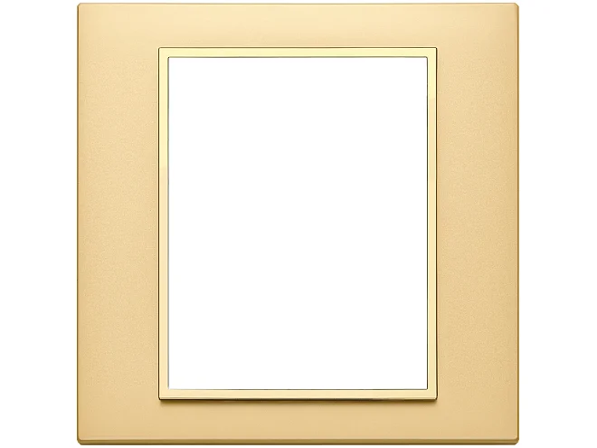 VIMAR Vimar 21668.G10 Placca 8M oro totale satinato