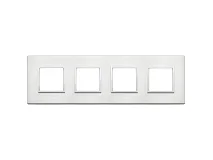 VIMAR Vimar 21669.01 Placca 8M (2+2+2+2)int71 alluminio brill