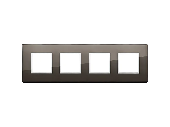 VIMAR Vimar 21669.06 Placca 8M (2+2+2+2) int71 nero zaffiro