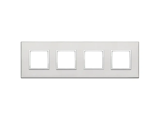 VIMAR Vimar 21669.07.01 Placca 8M (2+2+2+2) int71 argento