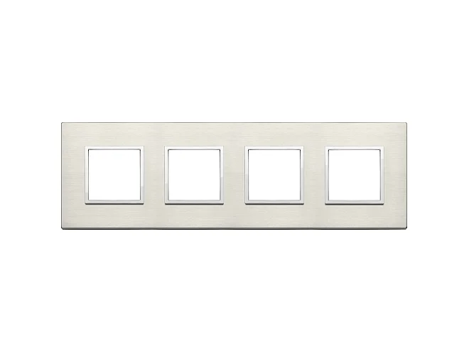 VIMAR Vimar 21669.08 Placca 8M (2+2+2+2) int71 titanio