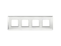 VIMAR Vimar 21669.72 Placca 8M (2+2+2+2) int71 argento ghiac.