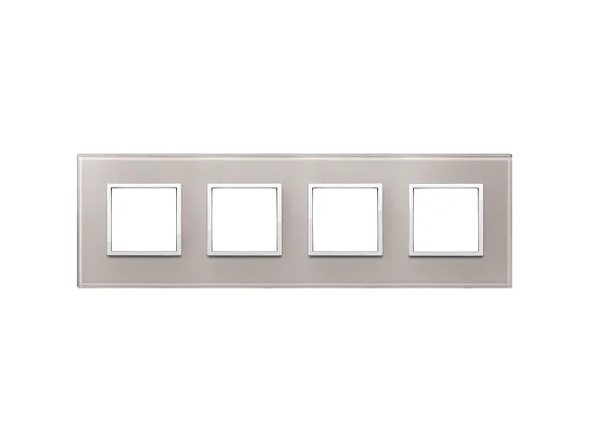 VIMAR Vimar 21669.73 Placca 8M (2+2+2+2) int71 grigio perla