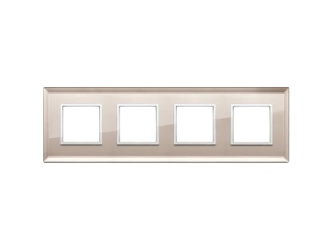 VIMAR Vimar 21669.75 Placca 8M (2+2+2+2) int71 specchio bronz