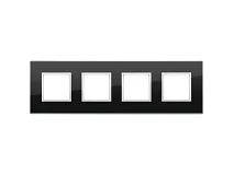VIMAR Vimar 21669.76 Placca 8M (2+2+2+2) int71 nero diamante