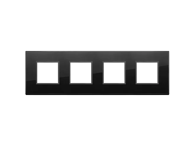 VIMAR Vimar 21669.88 Placca 8M (2+2+2+2) int71 nero tot diam.