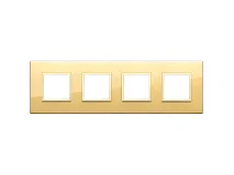 VIMAR Vimar 21669.G09 Placca 8M(2+2+2+2)i71 oro totale lucido