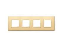 VIMAR Vimar 21669.G10 Placca 8M(2+2+2+2)i71 oro totale satinat