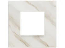 VIMAR Vimar 22642.51 Placca 2M bianco Calacatta