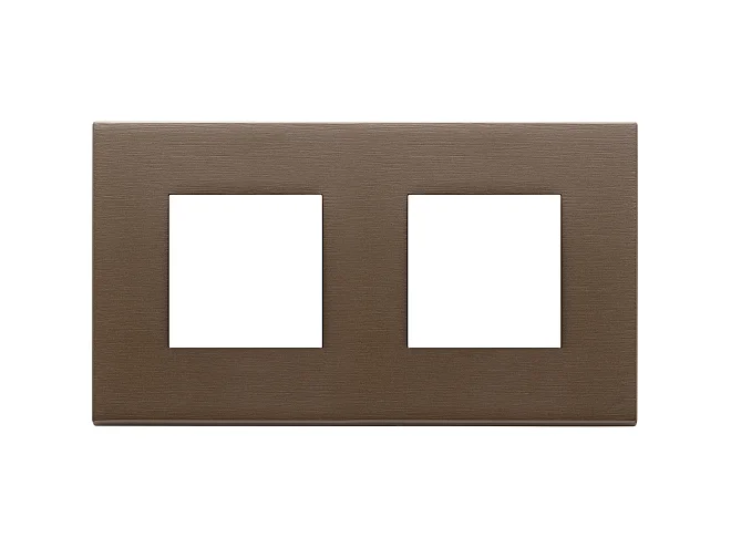 VIMAR Vimar 22643.12 Placca 4M (2+2)int71 bronzo scuro spazz.
