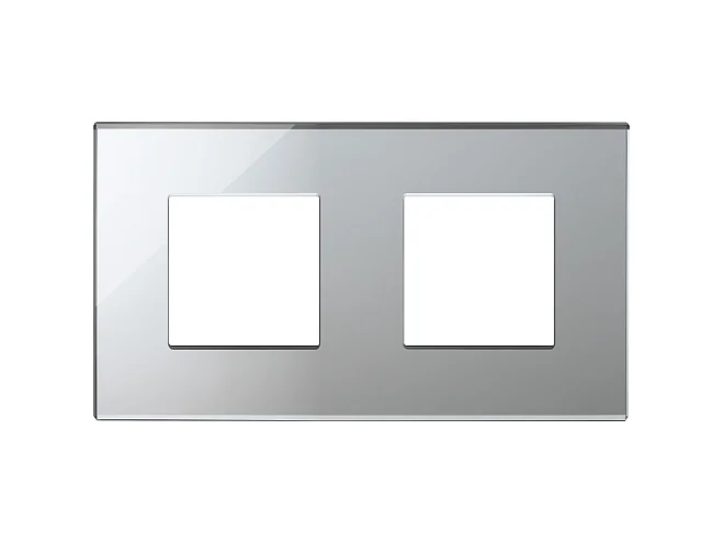VIMAR Vimar 22643.75 Placca 4M (2+2)int71 argento ghiaccio