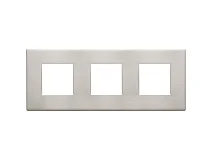 VIMAR Vimar 22644.11 Placca 6M (2+2+2) int71 nichel spazz.