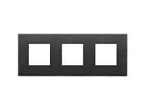 VIMAR Vimar 22644.13 Placca 6M (2+2+2) int71 nero spazzolato