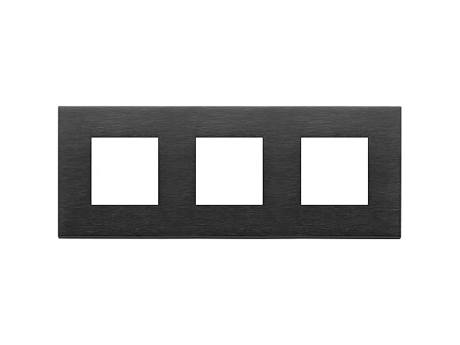 VIMAR Vimar 22644.13 Placca 6M (2+2+2) int71 nero spazzolato