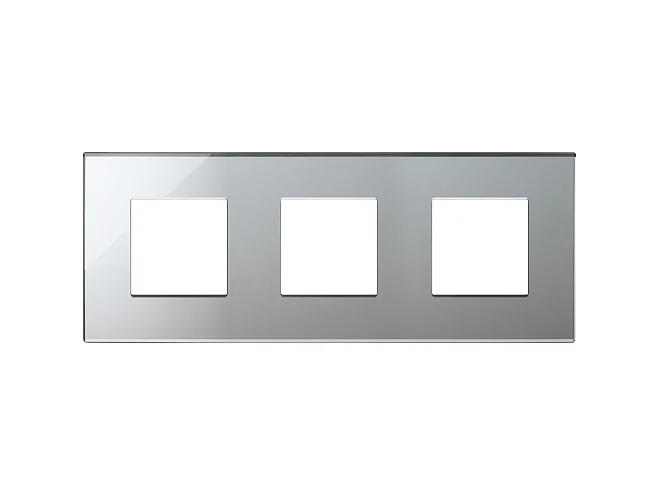 VIMAR Vimar 22644.75 Placca 6M (2+2+2) int71 argento ghiaccio