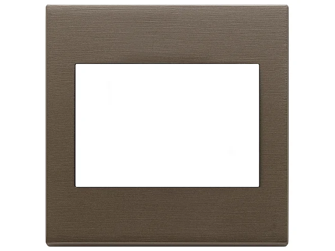 VIMAR Vimar 22648.12 Placca 3M BS bronzo scuro spazzolato