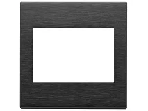 VIMAR Vimar 22648.13 Placca 3M BS nero spazzolato