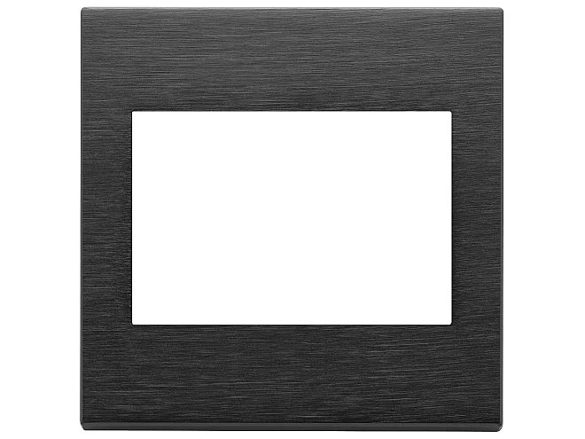 VIMAR Vimar 22648.13 Placca 3M BS nero spazzolato