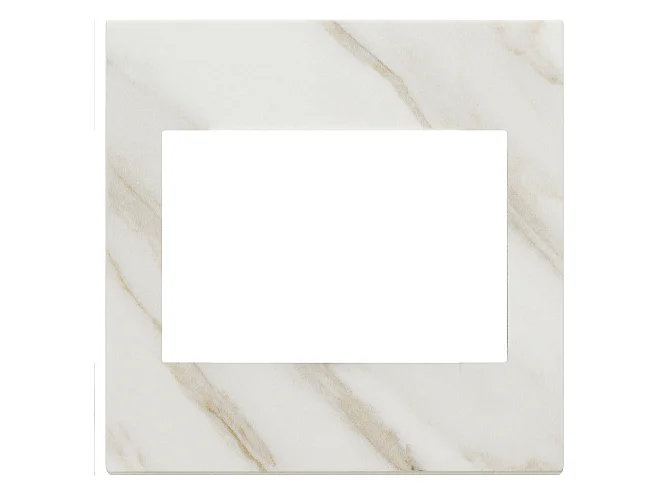 VIMAR Vimar 22648.51 Placca 3M BS bianco Calacatta