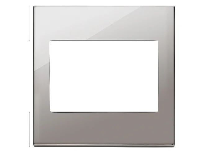 VIMAR Vimar 22648.83 Placca 3M BS cromo nero