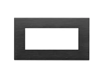 VIMAR Vimar 22649.13 Placca 5M BS nero spazzolato