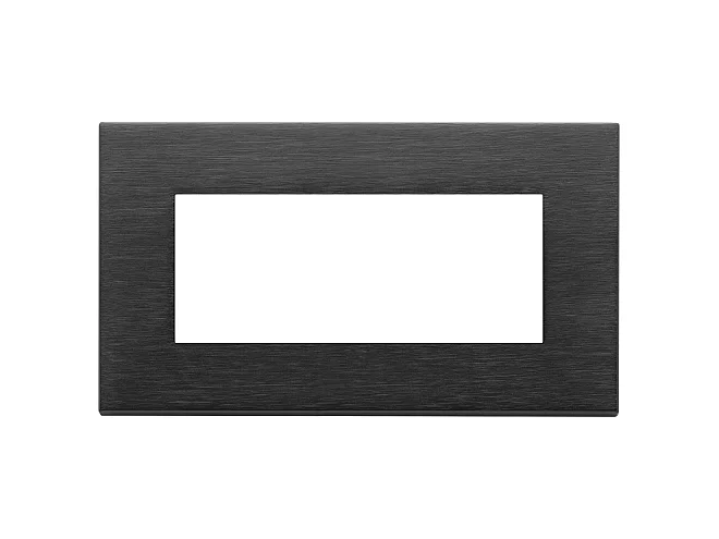 VIMAR Vimar 22649.13 Placca 5M BS nero spazzolato
