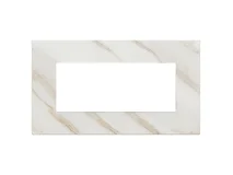 VIMAR Vimar 22649.51 Placca 5M BS bianco Calacatta
