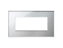 VIMAR Vimar 22649.75 Placca 5M BS argento ghiaccio