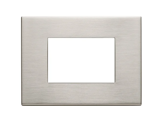 VIMAR Vimar 22653.11 Placca 3M nichel spazzolato