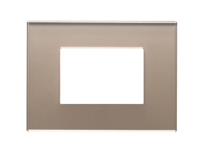VIMAR Vimar 22653.77 Placca 3M opale bruno