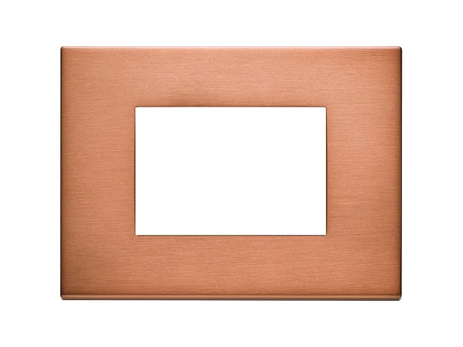 VIMAR Vimar 22653.86 Placca 3M rame spazzolato