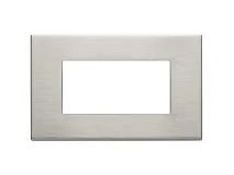 VIMAR Vimar 22654.11 Placca 4M nichel spazzolato