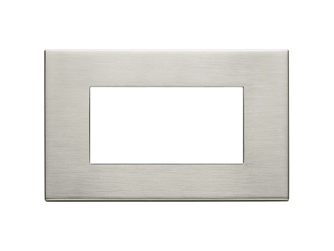 VIMAR Vimar 22654.11 Placca 4M nichel spazzolato