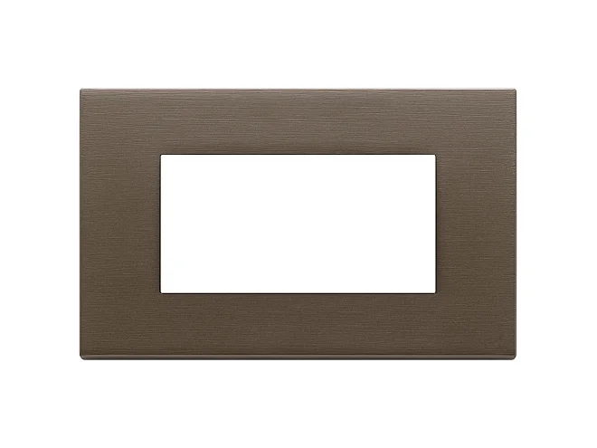 VIMAR Vimar 22654.12 Placca 4M bronzo scuro spazzolato