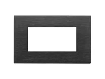 VIMAR Vimar 22654.13 Placca 4M nero spazzolato