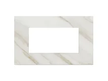 VIMAR Vimar 22654.51 Placca 4M bianco Calacatta