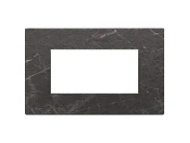VIMAR Vimar 22654.53 Placca 4M nero Marquina