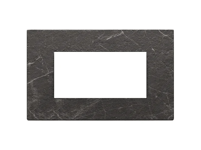 VIMAR Vimar 22654.53 Placca 4M nero Marquina