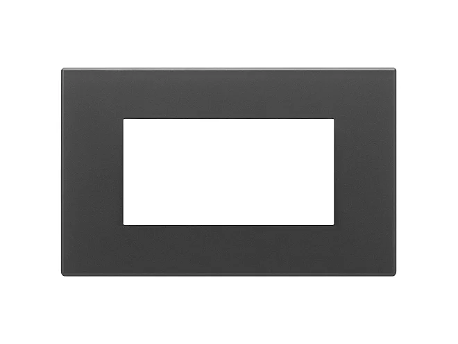 VIMAR Vimar 22654.73 Placca 4M nero satinato