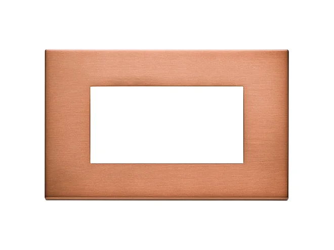 VIMAR Vimar 22654.86 Placca 4M rame spazzolato
