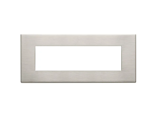 VIMAR Vimar 22657.11 Placca 7M nichel spazzolato
