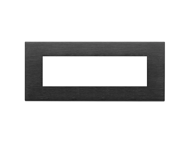 VIMAR Vimar 22657.13 Placca 7M nero spazzolato