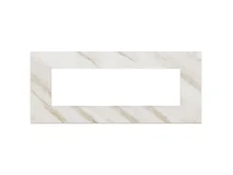 VIMAR Vimar 22657.51 Placca 7M bianco Calacatta