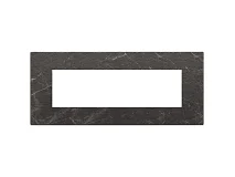 VIMAR Vimar 22657.53 Placca 7M nero Marquina