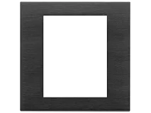 VIMAR Vimar 22668.13 Placca 8M nero spazzolato