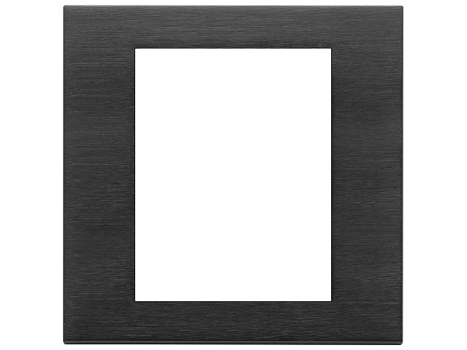 VIMAR Vimar 22668.13 Placca 8M nero spazzolato