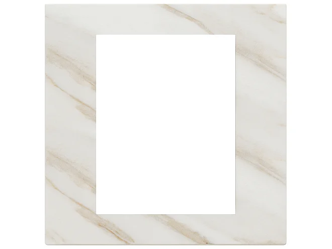 VIMAR Vimar 22668.51 Placca 8M bianco Calacatta
