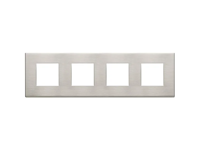 VIMAR Vimar 22669.11 Placca 8M (2+2+2+2)int71 nichel spazz.